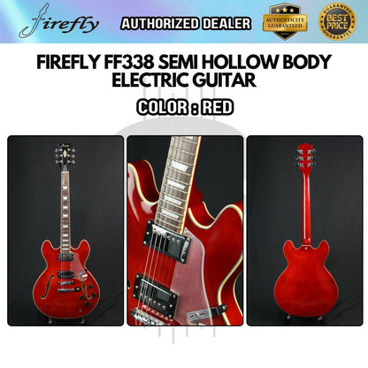 Firefly Semi Hollow Body Electric Guitar with Double Closed Humbucker (FF338 / FF 338)