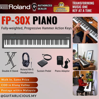 Roland FP-30X 88-Key Digital Piano with Headphones ( FP30X/FP 30 )