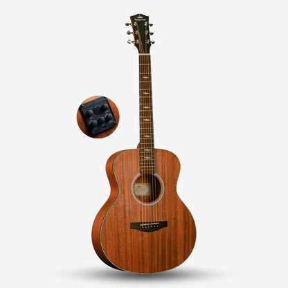 KEPMA FS36-EQ Elite Series 36 inch (3/4) Travel Solid Top Acoustic Guitar with AcoustiFex® K-11 Pickup ( FS36 / FS36EQ )