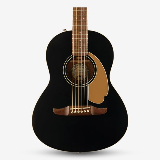 Fender FSR Sonoran 3/4 36inch Mini Steel Strings Acoustic Guitar w/Bag, Walnut FB , Black