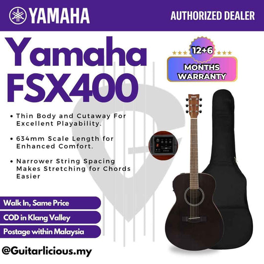 Yamaha FSX400 Concert Body Acoustic-Electric Guitar