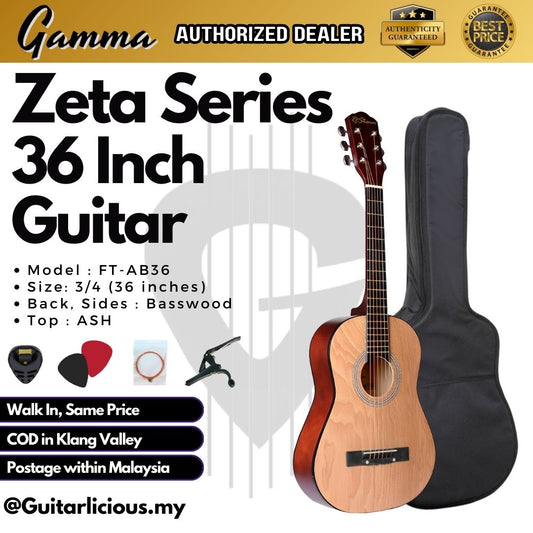 ZETA Series 36 inch Beginner Acoustic Guitar (with Truss Rod) - FT-AB36 by RCStromm