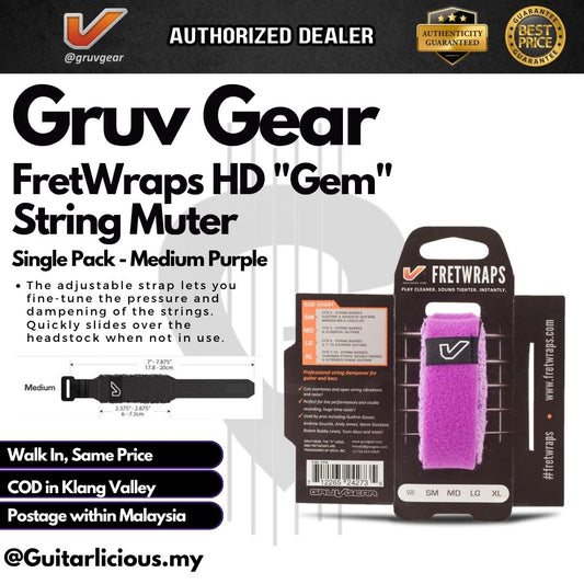 Gruv Gear FretWraps HD "Gem" String Muter Single Pack - Purple