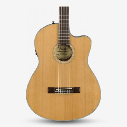 Fender CN-140SCE Nylon String Solid Top Classical Guitar with Case , Walnut FB , Natural ( CN 140S CE / CN140SCE / NAT )