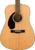 Fender CD-60S Dreadnought Left-Handed Acoustic Guitar, Walnut FB, Natural