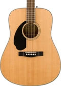 Fender CD-60S Dreadnought Left-Handed Acoustic Guitar, Walnut FB, Natural