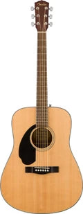 Fender CD-60S Dreadnought Left-Handed Acoustic Guitar, Walnut FB, Natural