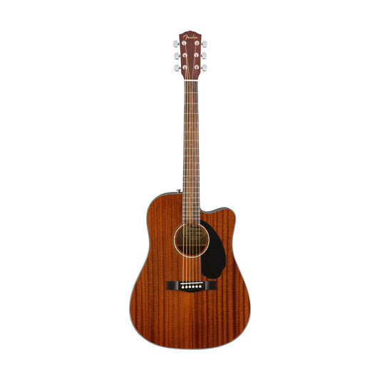Fender CD-60SCE Dreadnought Acoustic Guitar, Walnut FB - All Mahogany