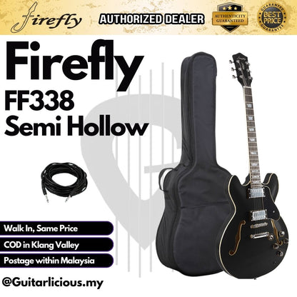 Firefly Semi Hollow Body Electric Guitar with Double Closed Humbucker (FF338 / FF 338)