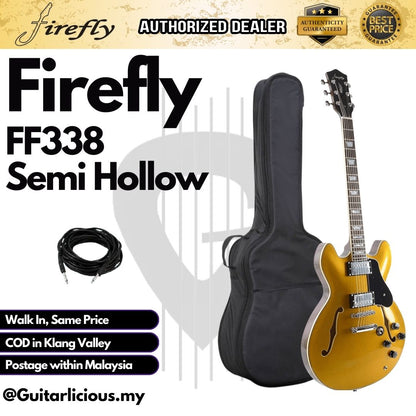 Firefly Semi Hollow Body Electric Guitar with Double Closed Humbucker (FF338 / FF 338)