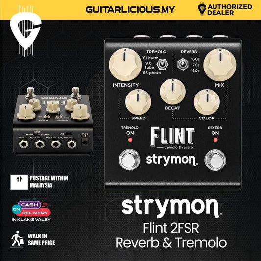 Strymon Flint 2FSR Tremolo & Reverb Guitar Effects Pedal