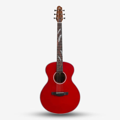 Covenant Guitar FOCUS RED 40 inch Solid Top Acoustic Guitar including Soft Case - Red