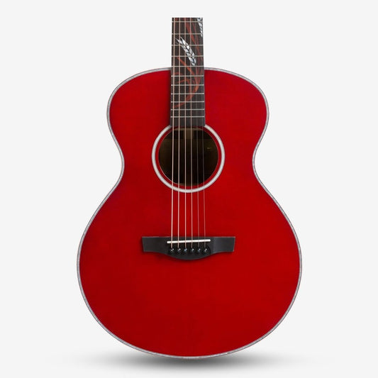 Covenant Guitar FOCUS RED 40 inch Solid Top Acoustic Guitar including Soft Case - Red