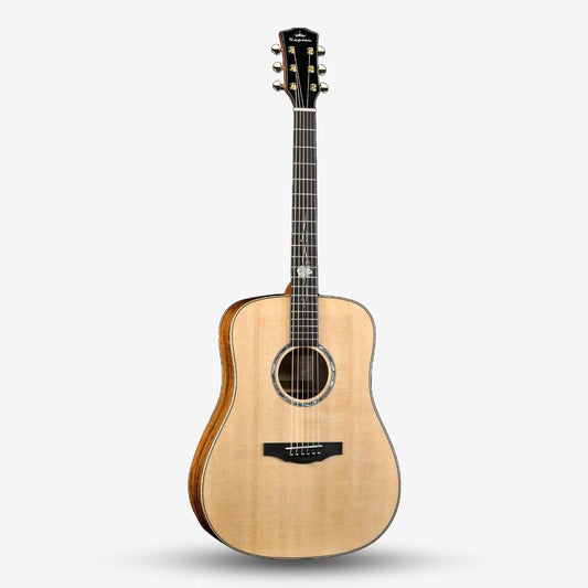 Kepma G1 Series Solid Sitka Spruce Top Dreadnought Acoustic Guitar with Deluxe Hardshell Case ( G1-D / G-1 / G1D )