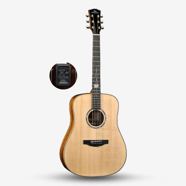 Kepma G1 Series Solid Sitka Spruce Top Dreadnought Acoustic Guitar with LR Baggs Stage Pro Anthem Pickup ( G1e-D / G1E ) - Website Clearance
