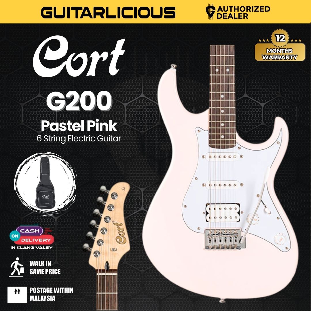 Cort G200-SP Electric Guitar – Pastel Pink | Special Production Series