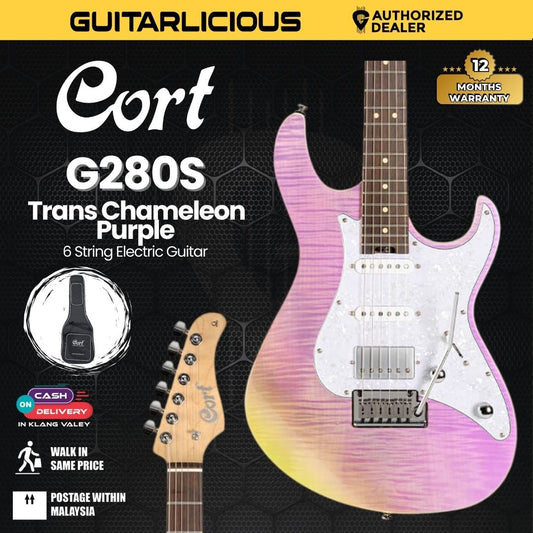 Cort G-280 Select Electric Guitar - Trans Chameleon Purple