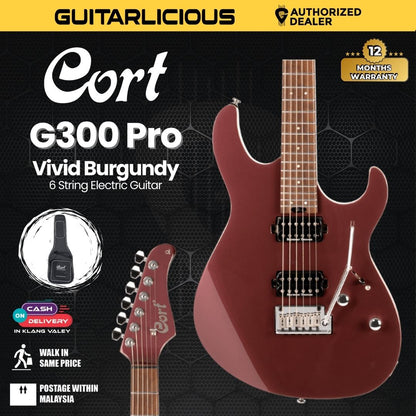Cort G300 Vivid Burgundy Electric Guitar with Bag