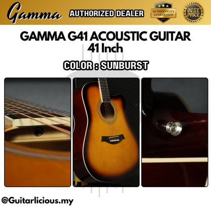 GAMMA Series 41 inch Beginner Acoustic Guitar with truss rod ( FT-G41 / G 41 )