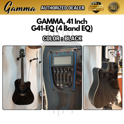 GAMMA Series 41 inch Acoustic Guitar with 4 band EQ (FT-G41-EQ)