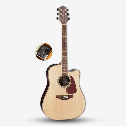 Takamine GD93CE NAT Dreadnought Cutaway Solid Spruce Top, Black Walnut 3PCS Back w Maple, Acoustic-Electric TK-40D EQ