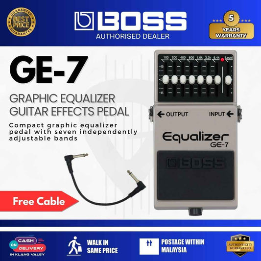 BOSS GE-7 Graphic Equalizer Guitar Effects Pedal