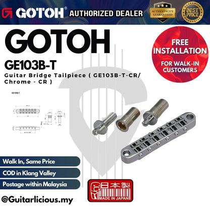 GOTOH GE103B-T Guitar Bridge Tailpiece ( GE103B-T )
