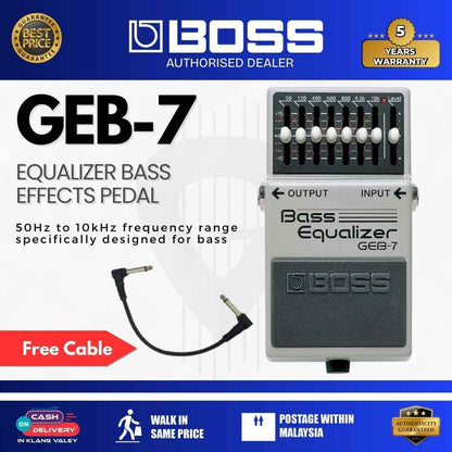 BOSS GEB-7 Equalizer Bass Effects Pedal
