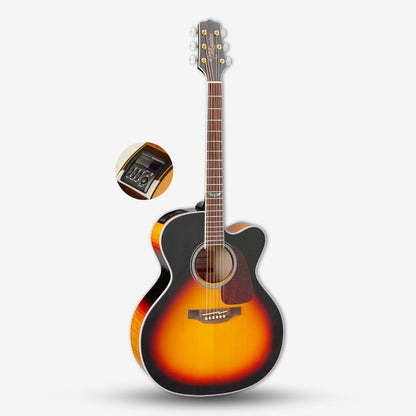 Takamine GJ72CE Solid Spruce Top Jumbo Cutaway Acoustic-Electric Guitar w TK-40D EQ - Brown Sunburst / GJ72-CE GJ-72CE