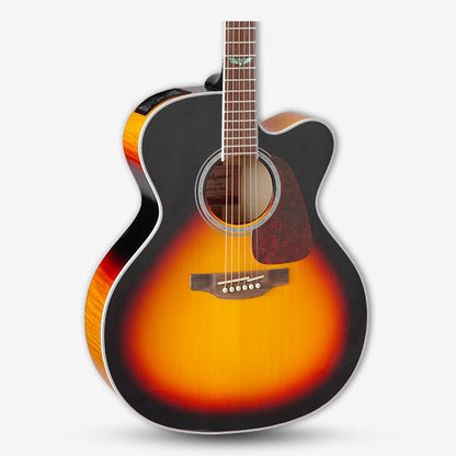 Takamine GJ72CE Solid Spruce Top Jumbo Cutaway Acoustic-Electric Guitar w TK-40D EQ - Brown Sunburst / GJ72-CE GJ-72CE