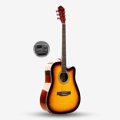 Gamma GM-4111-EQ (Glossy Finish) Dreadnought 41 inch Acoustic Guitar with Cutaway With EQ / Preamp ( GM4111 / GM-4111 )