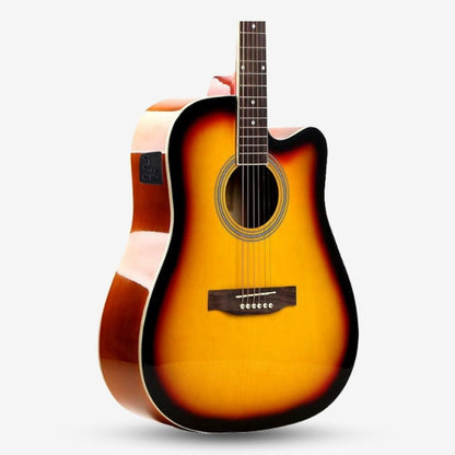 Gamma GM-4111-EQ (Glossy Finish) Dreadnought 41 inch Acoustic Guitar with Cutaway With EQ / Preamp ( GM4111 / GM-4111 )