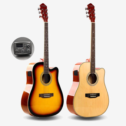 Gamma GM-4111-EQ (Glossy Finish) Dreadnought 41 inch Acoustic Guitar with Cutaway With EQ / Preamp ( GM4111 / GM-4111 )