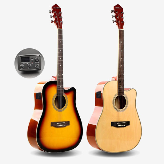 Gamma GM-4111-EQ (Glossy Finish) Dreadnought 41 inch Acoustic Guitar with Cutaway With EQ / Preamp ( GM4111 / GM-4111 )