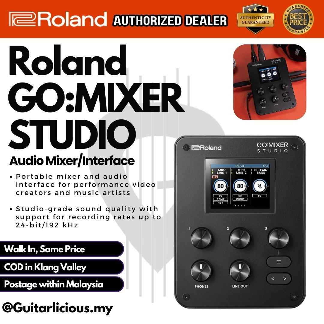 Roland GO:MIXER STUDIO Portable Audio Interface