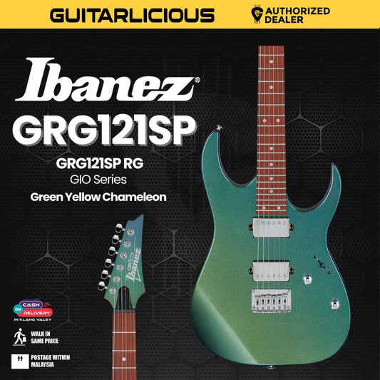 Ibanez GRG121SP RG GIO Series Electric Guitar - Green Yellow Chameleon