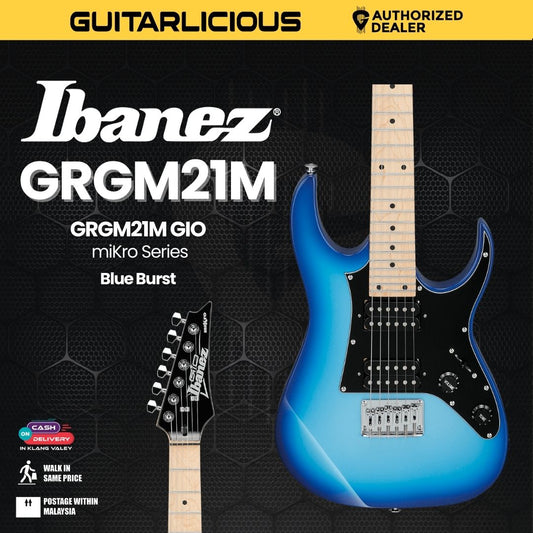 Ibanez GRGM21M GIO miKro Series Electric Guitar  - Blue Burst