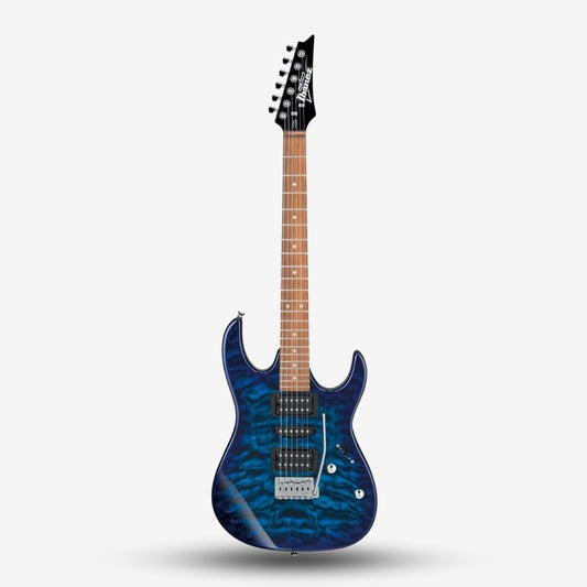 Ibanez GIO GRX70QA Electric Guitar - Transparent Blue Burst (GRX70QA-TBB / GRX70 / GRX 70 QA / GRX-70 / GRX-70-AQ)