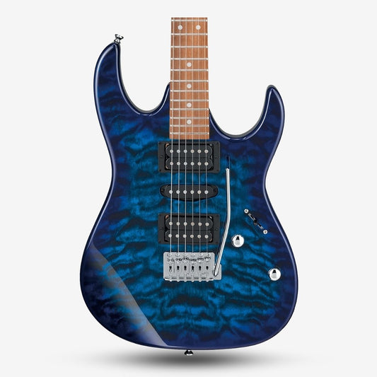 Ibanez GIO GRX70QA Electric Guitar - Transparent Blue Burst (GRX70QA-TBB / GRX70 / GRX 70 QA / GRX-70 / GRX-70-AQ)