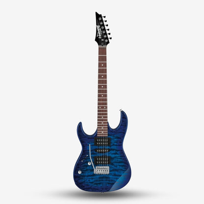 Ibanez GIO GRX70QAL Electric Guitar Left Handed with Tremolo - Transparent Blue Burst (GRX70QAL-TBB / GRX70)