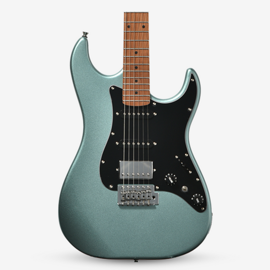 Bacchus GS-2DX RSM/M Universe Series HSS Electric Guitar with Roasted Maple Neck and Fretboard - Ice Blue Metallic