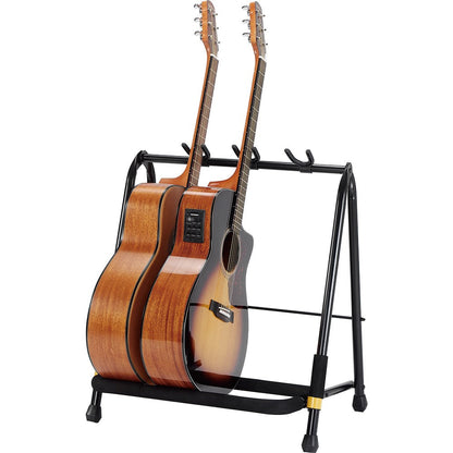 Hercules GS523B PLUS 3-Guitar Rack with Castors — mobile rack for three guitars