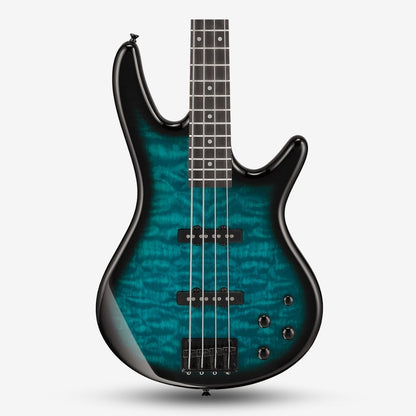 Ibanez GIO GSR280QA 4 String Electric Bass Guitar with J-Pick Up - Transparent Marine Sunburst (GSR280QA-TMS / GSR 280)