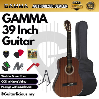 GAMMA 39 inch Beginner Classical Guitar (FT-C-39S)