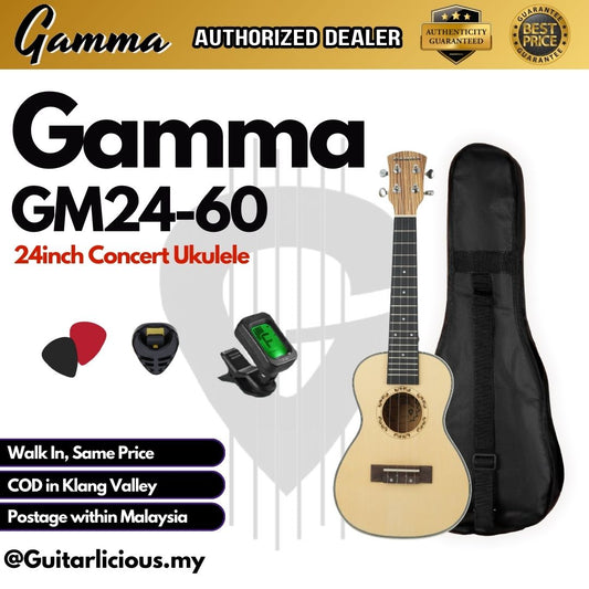 Gamma 24inch Concert Ukulele GM24-60