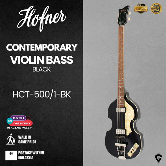 Höfner HCT-500/1-BK Violin Bass CT (Black)