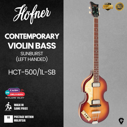 Höfner HCT-500/1L-SB Violin Bass CT (Sunburst) -  Left Handed