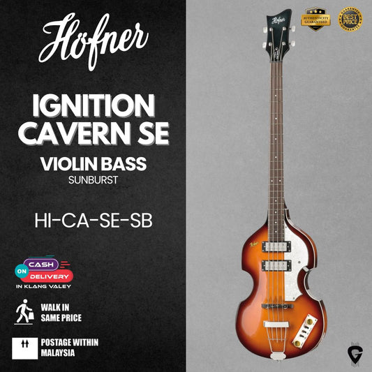 Höfner HI-CA-SE-SB Violin Bass Ignition Cavern SE - Sunburst