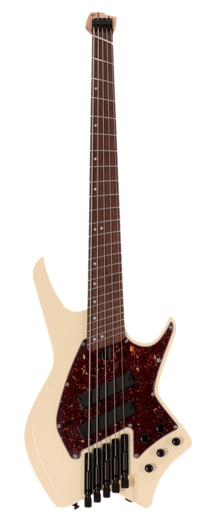 HILS NEXT HNB5-5 String Multi-Scale Bass w Fanned Frets - Satin Ivory
