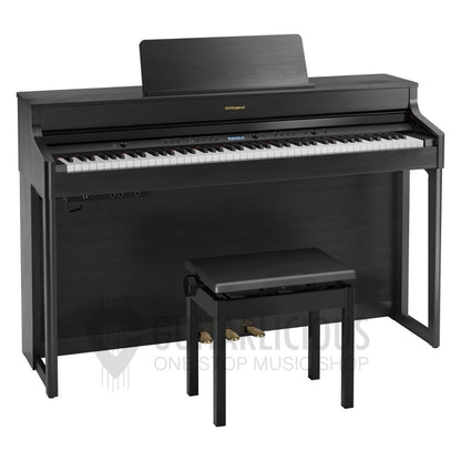 Roland HP702 88-keys Digital Piano with Piano Bench - Charcoal Black